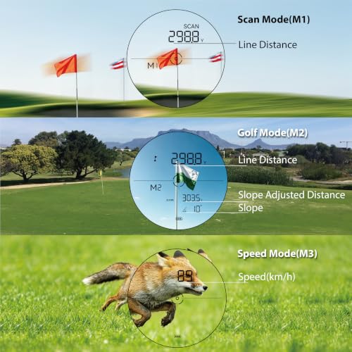 Gogogo Sport Vpro Rangefinder with Slope for Golf/Hunting, 1000/1200 Yards | Laser Range Finder Golfing with 300Y Flag-lock & Vibration, Replaceable Battery, Ultra-Clear View, Gift for Golfer and Hunter - Image 5