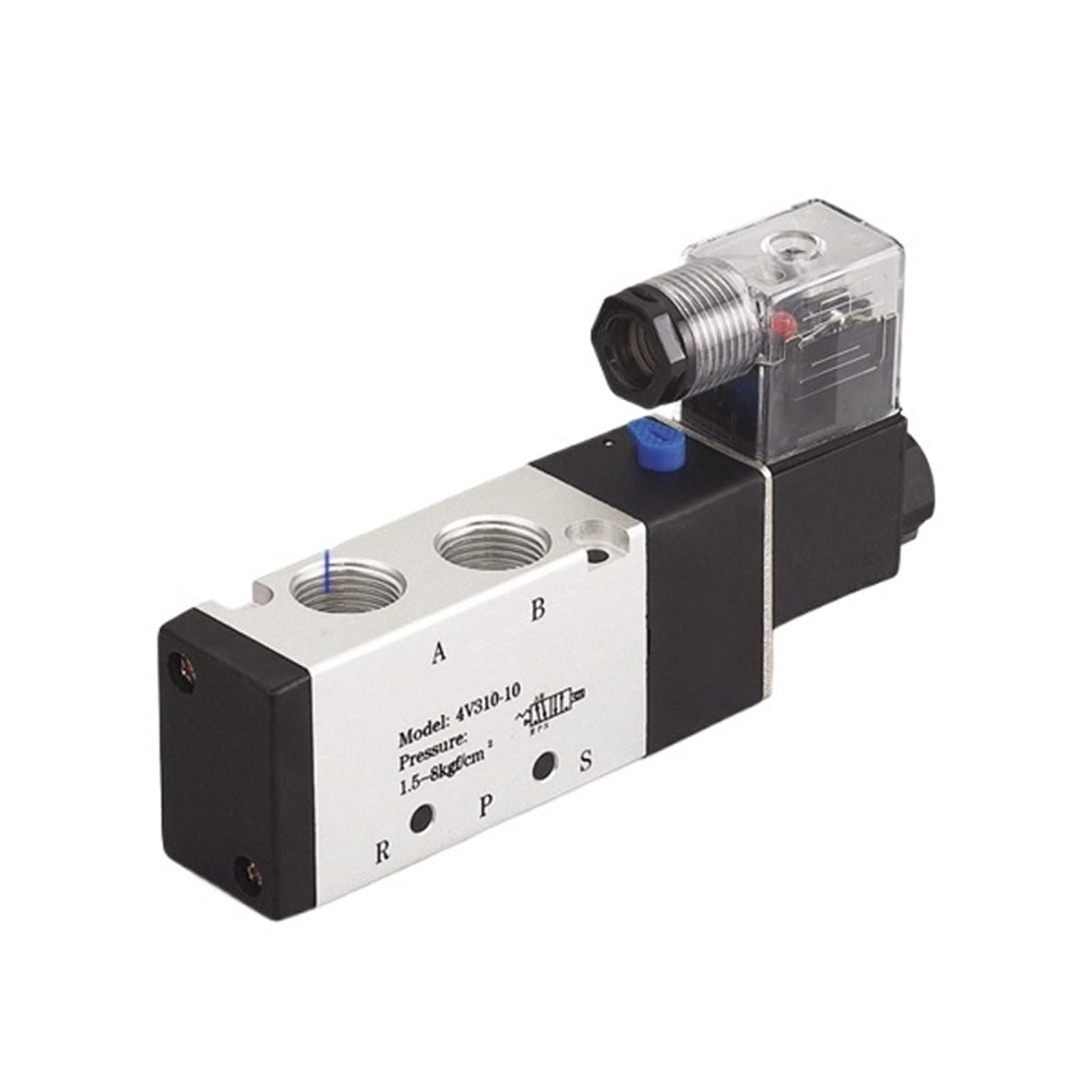 1pc 5 Port 2 Position Solenoid Valve 4V310-10,Have DC24v,DC12V,AC24V,AC110V,AC220V(DC24V)
