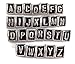 Yeshine 26pcs Silver Plated Triangle A-z Initial Alphabet /Letter Spacer Bead Charm for Snake Chain Bracelet and DIY Bracelet Necklace Jewelry Making 26 Pcs Assorted