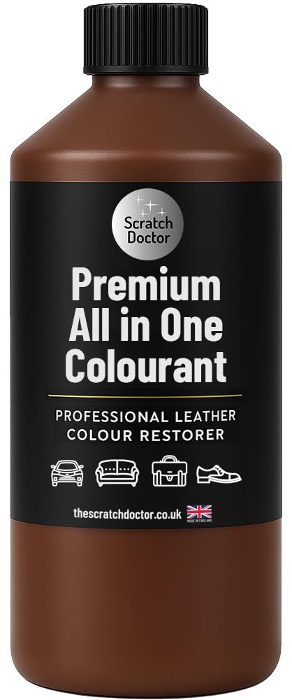 Scratch Doctor All in One Leather Colourant Self Seal Leather Dye Repair Paint for Furniture, Sofas, Car Seats (Cream, 250ml) — view 13