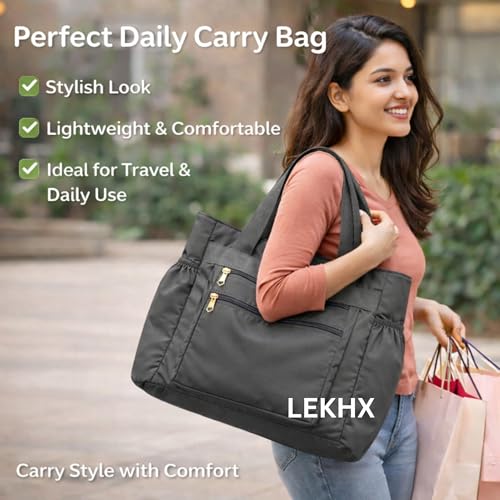 Image of LX LEKHX Women's Tote Bags - Stylish Handbags for Office, College & Party Use | Spacious & Trendy Shoulder Bag for Work, Casual & Evening | Durable, Lightweight & Fashionable Tote for Women