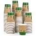 ECOLipak 300 Count Compostable Paper Cups, 8 oz Biodegradable Disposable Paper Coffee Cups with PLA Lined, Eco friendly Hot Drinking Cups for Party, Picnic,Travel,and Events