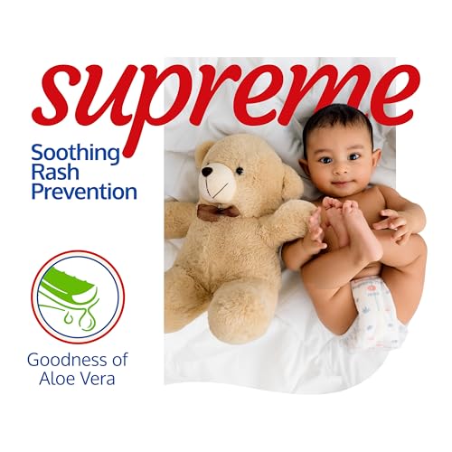 Image of LuvLap Supreme Diaper Pants Large (LG) 9 to 14Kg, 62Pcs, 360 skin care with 10 million breathable pores, Aloe Vera for superior Rash prevention, upto 12hr protection, 5 layer super light core