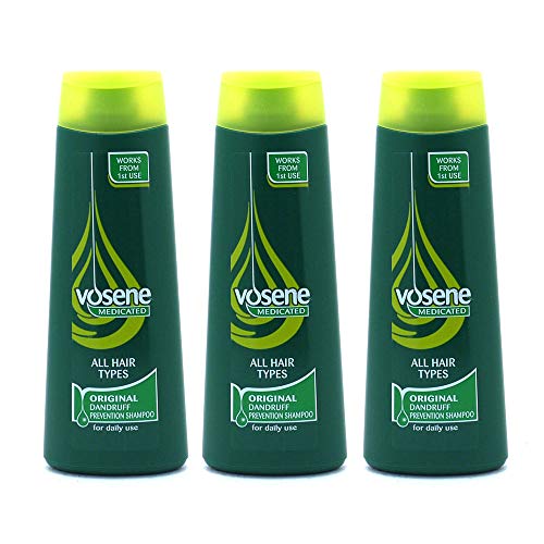 Vosene Champú Medicado Protección de la Caspa 250ml - Elija Cantidad (Paquete de 3)