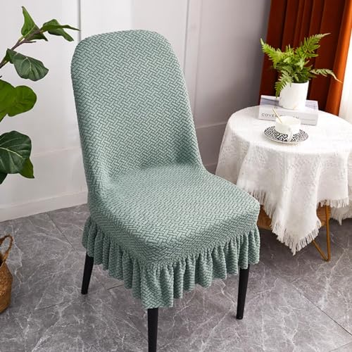 QWWZVQHJ Fundas de sillas Jacquard Lavables con Agua Moderna con Fundas de Muebles elásticos, Fundas de sillas de Comedor sólidas en restaurantes de Fiestas hoteleras