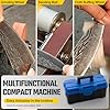 NuoDunco 3-In-1 Mini Belt Sander - 15 Degree Knife Sharpener Electric Bench Grinder Sanding Machine, 7 Adjustable Speed Buffer Polisher for Metal Wood DIY Handcraft, Tool & Knife Sharpening (Plus Kit) #3