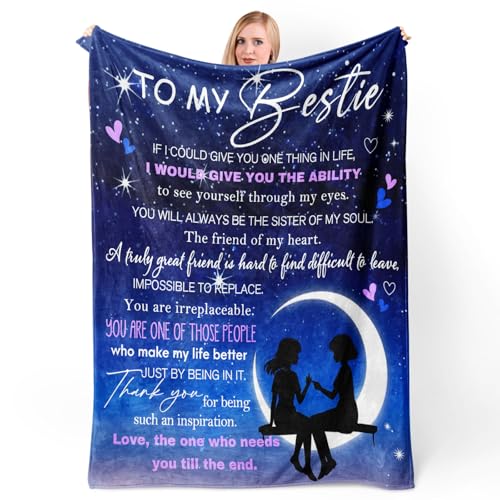 Best Friend Birthday Gifts for Women Friendship Gifts Throw Blankt