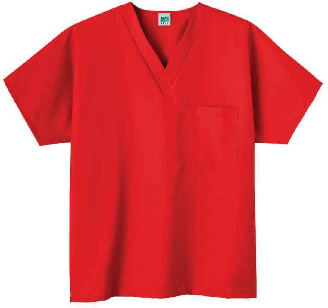 Fundamentals 14000 Adult's One Pocket Top Red X-Large