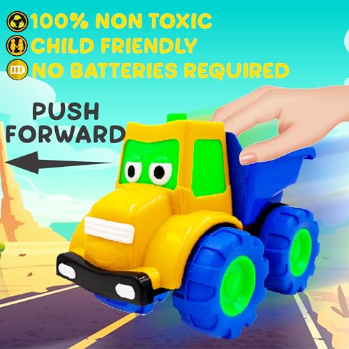 Image of ToyBharat Mr Dumper Friction Toy Truck - Realistic Multicolour Construction Vehicle for Kids 1-6 Years, Safe & Durable