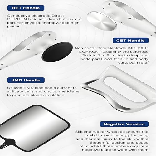Macchina per terapia a radiofrequenza – Sollevamento RF professionale, perdita di peso e modellamento del corpo, con 3 manici e 8 postazioni di lavoro per un trattamento fisico profondo