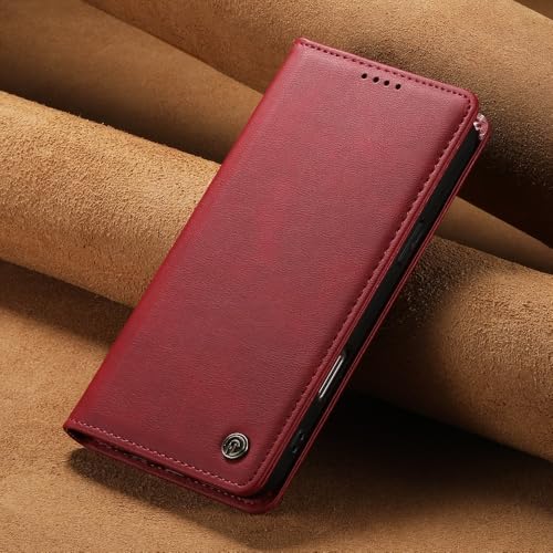 Coque Samsung Galaxy A52s 5G étui rouge anti-choc avec porte-carte intégré
