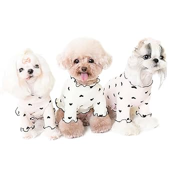 Thankyou★骨董犬服ブランド出品中様 Amazon | PetGround 犬服 ハートロングスリーブ 春 夏 かわいい