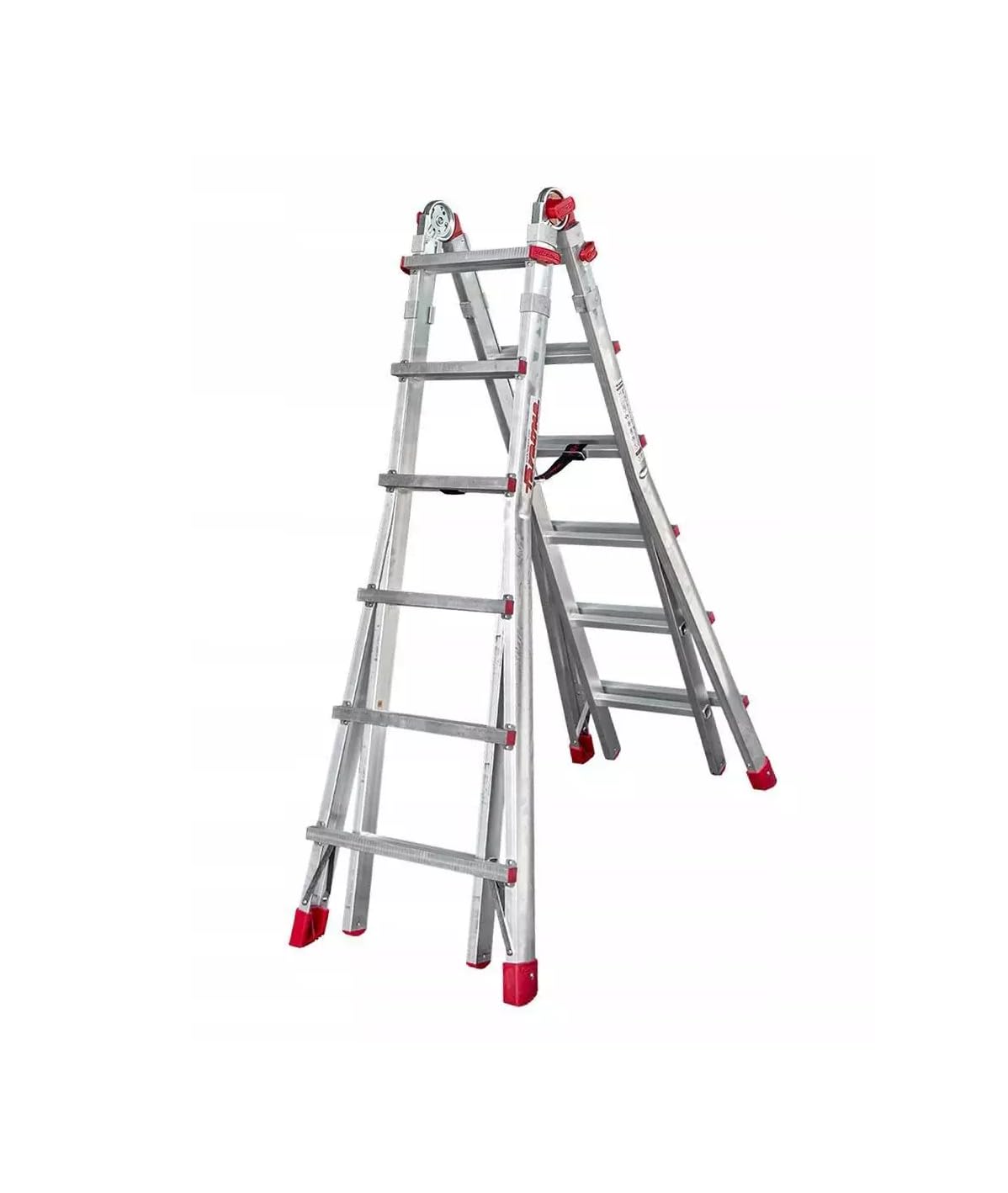 SCALA TELESCOPICA ALLUMINIO T6S FARAONE GRADINI 12