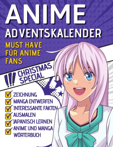 Anime Adventskalender: 24 Tage mit kreativen Aktivitäten. Ein weihnachtliches must have für Anime und Manga Fans. (German Edition) image 2