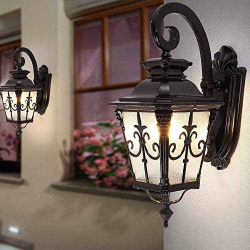 Lumière murale extérieure victorienne en aluminium lanterne classique