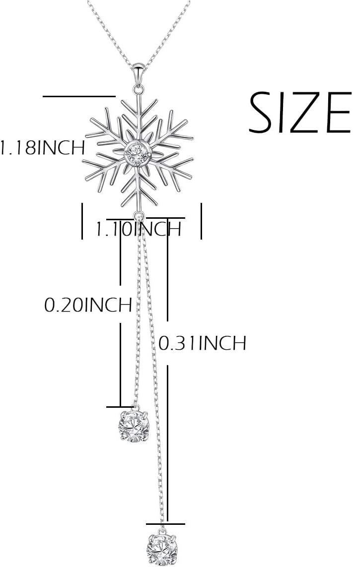 DAOCHONG S925 Sterling Silver Snowflake Necklace Earrings Bracelet Ring Set for Women Jewelry - Image 6