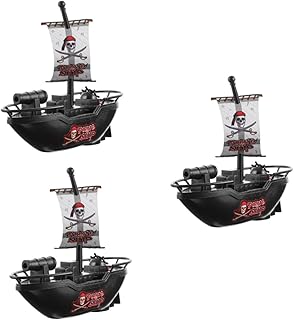 TOYANDONA 3 Pçs Navio Pirata Elétrico Verão Crianças Brinquedos Presentes Da Criança Brinquedo Remoto Para O Bebê Veleiro Brinquedo De Banho Engraçado Banheira Brinquedo Piscina Brinquedo