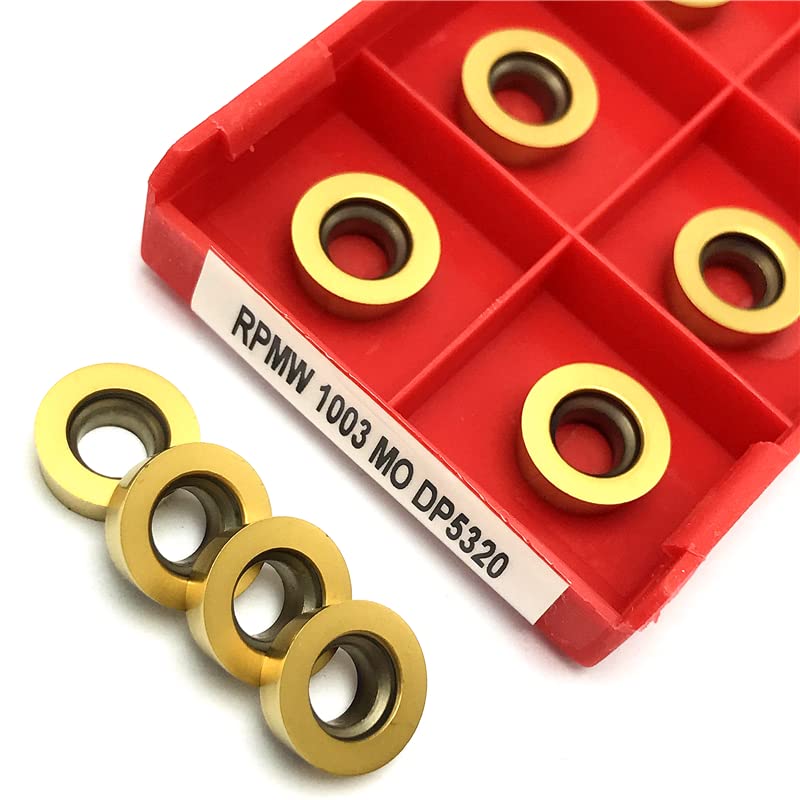10 piezas Herramienta de torneado con inserto de carburo RPMT1204 M C DP5320 miniatura 5