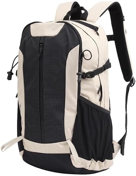 30L Water Resistant Breathable Hiking Backpack, Outdoor Sports Travel Daypack with Large Capacity, Mint Green and Black (Black)