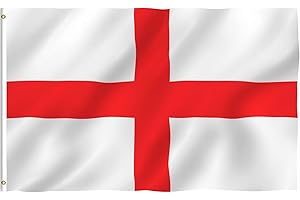 Anley Fly Breeze 3x5 Foot Polyester England Flag with Canvas Header and Double Stitched