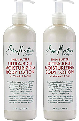 Shea Moisture Original Shea Butter Ultra-Rich Moisturizing Body Lotion 16 oz (2 Pack)