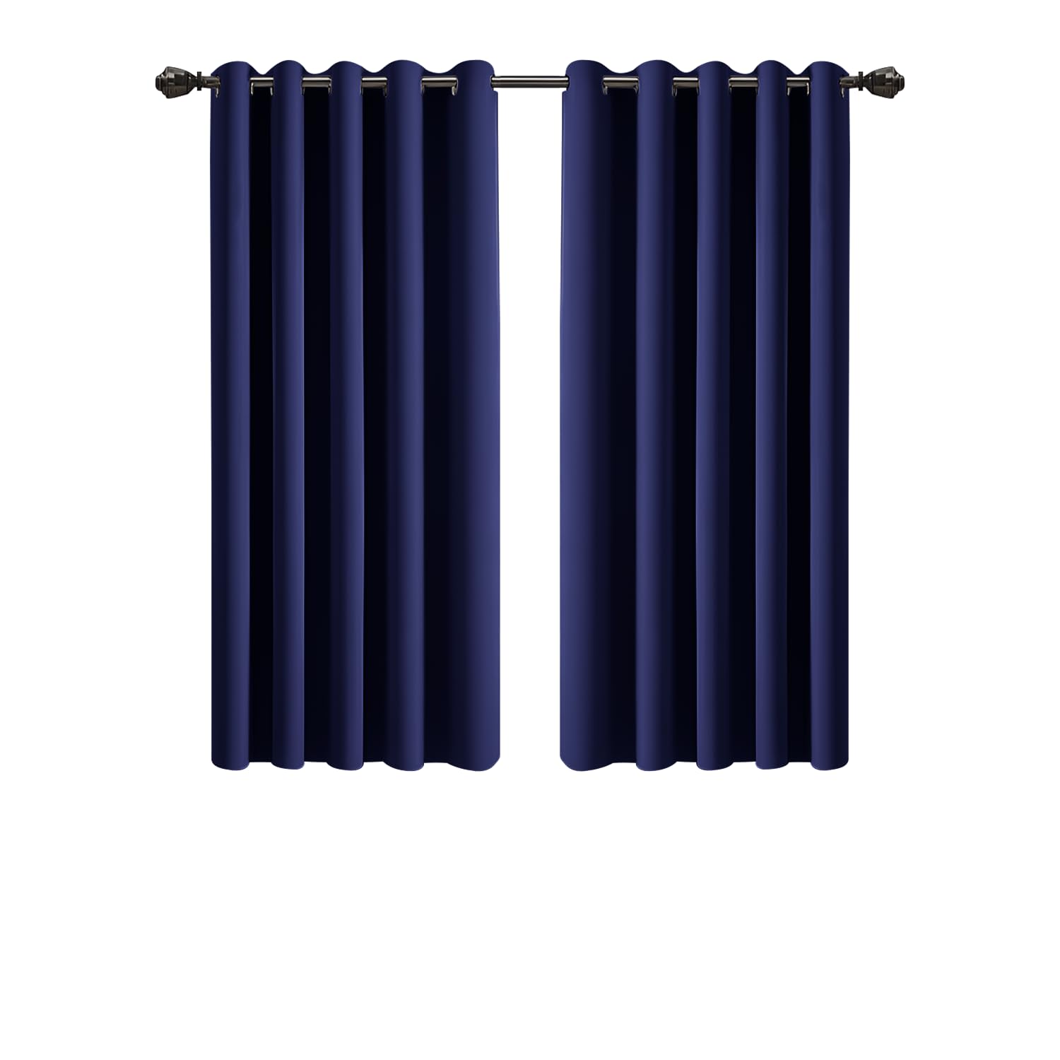 Ir Imperial Rooms Navy Imperial Rooms Blackout Curtains For Bedroom 46X54 Inch Eyelet Curtains Window Treatments Super Soft Ring Top Living Room Curtain 2 Panels With Tiebacks