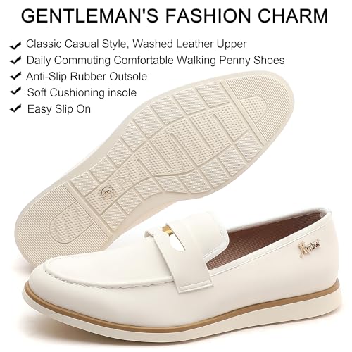 Men's Casual Loafers & Slip On Shoes Daily Commuting Comfortable Canvas Shoes Lightweight Non-Slip Walking Penny Shoes for Men2