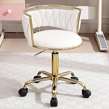 Kids Desk Chairs, Desk Chair Comfy for 8-12, Kids Computer Chairs, Kid Furniture, Best Gifts, Makeup Vanity Chair for Bedroom, Home, School, Dorm, White