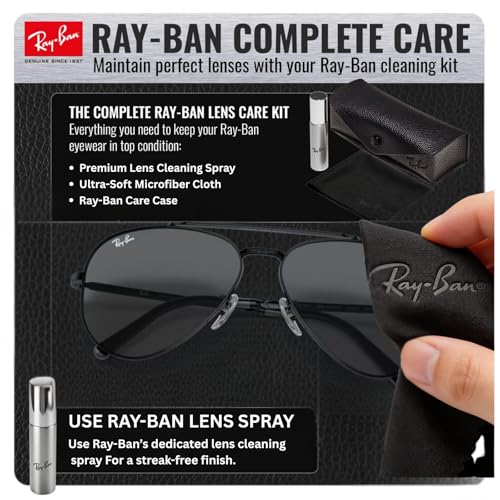 Image of Ray-Ban RB3625 NEW AVIATOR Pilot Shaped Sunglasses for Men & Women with Official RAYBAN Eyewear Kit