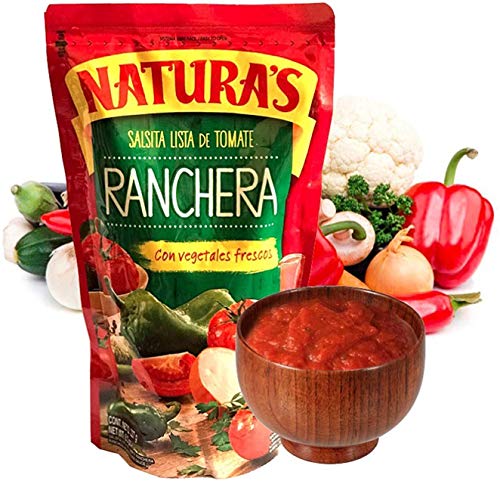 Naturas Salsa Ranchera - Salsa Lista de Tomate con 100% Vegetales frescos,...