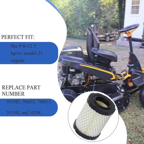 Image of 591583 Air Filter & 796032 Pre-Filter Cleaner Replacement Parts Kit, Replaces 5429K, 591383(1 Set)