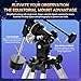 NACATIN Telescope 90mm EQ Refractor Telescope for Adults & Professionals, High Powered Portable Telescope with Phone Adapter for Astrophotography, Easy Setup Travel Telescope to See Moon,Planet