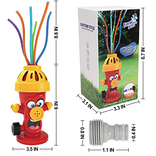 Neoweek Water Sprinkler For Kids Toddlers Aged 3-8, Water Spray Sprinkler With Extra Connector, Summer Outdoor Toy For Backyard Water Game #TOP4