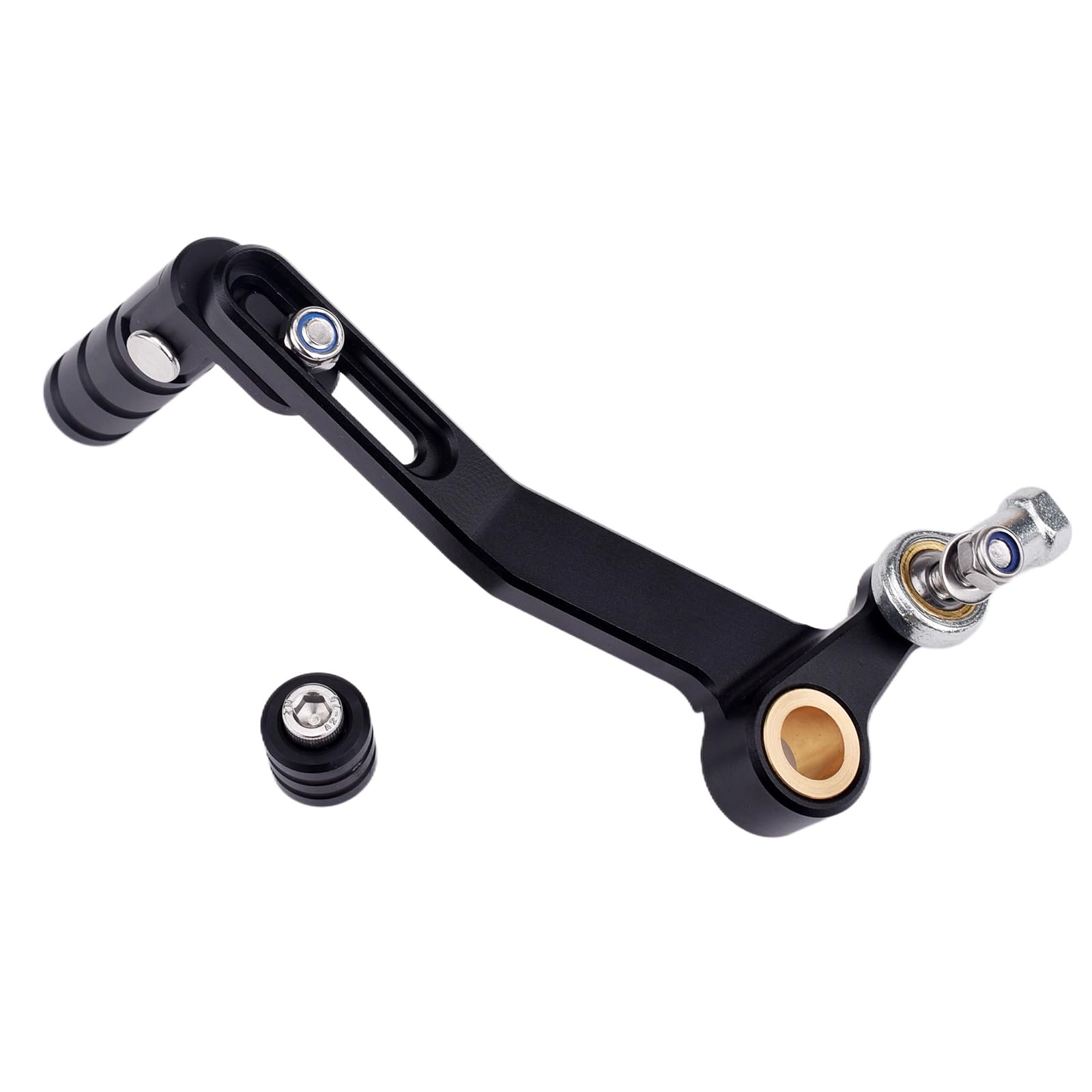 Für Z900 Z900RS Cafe Ninja1000SX Z1000 Z800 Motorradzubehör Schalthebel Pedal Zehenrasten Linker Schalthebel (für Kawasaki Fahrzeug) (Schwarz)