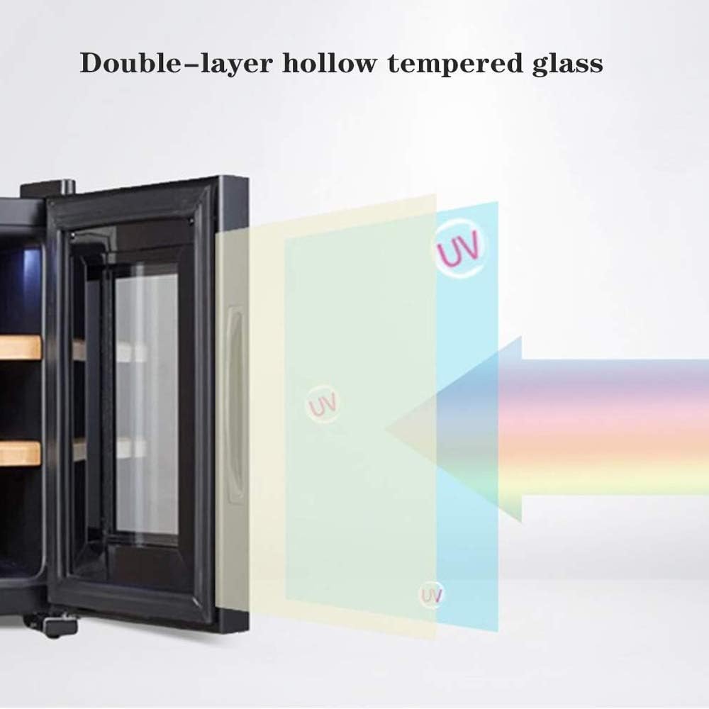 Mini Wine Cooler, Compressor Freestanding Chiller-Counter Top Red/White Wine, Beer and Champagne Wine Cellar-Digital Temperature Display-Quiet Operation