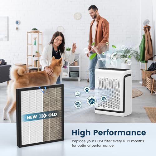 Image of Vital 200S Replacement Filter for LEVOIT Vital 200S and Vital 200S-P Air Purifier, 2 Pack H13 True HEPA and High-Efficiency Activated Carbon Vital 200S-P Replacement Filter, Vital 200S-RF, White