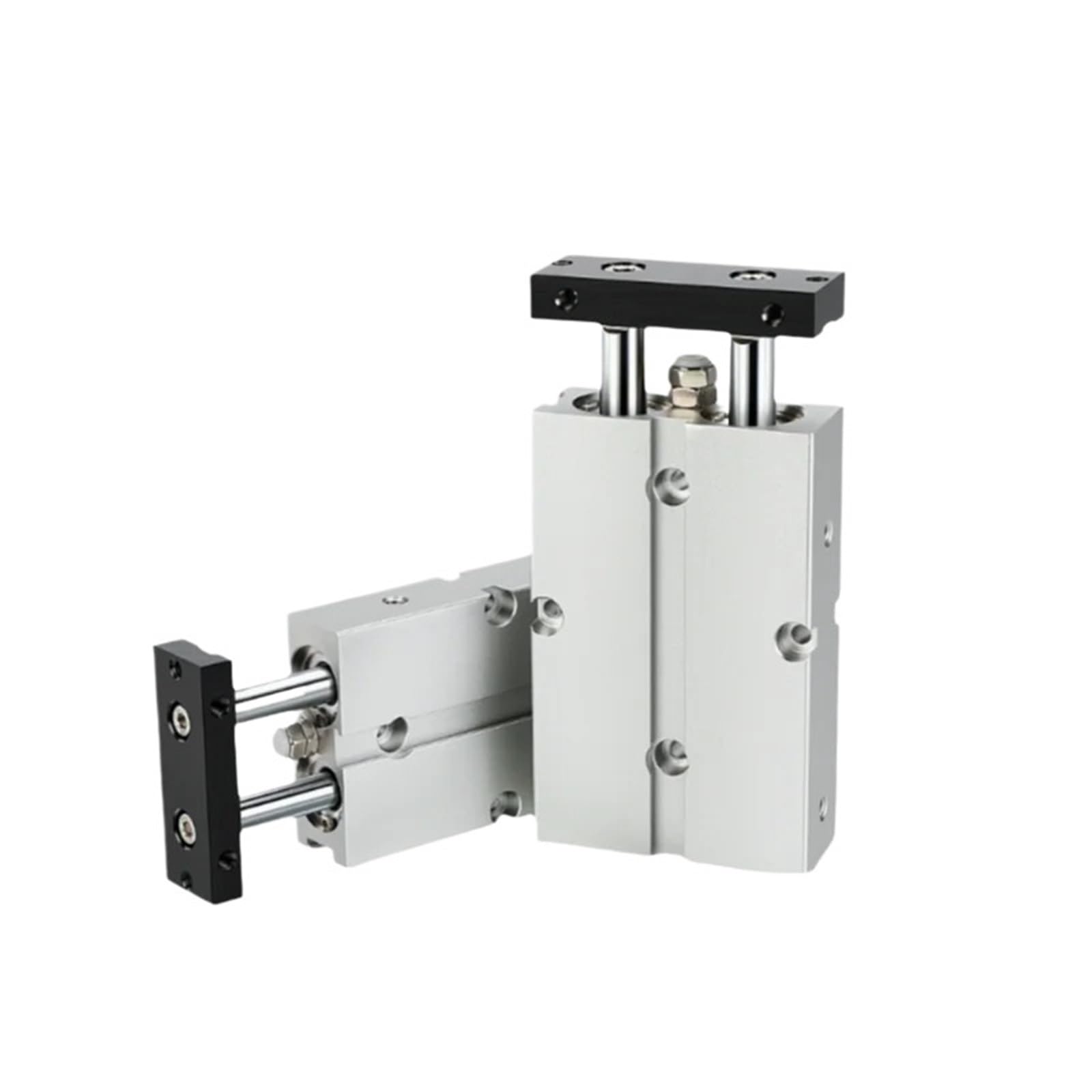 Type TN Air Cylinder 2-Rod Double Axis Acting Type Pneumatic Air Cylinder with Magnet Stroke 10-125 Bore10/16/20/25/32(Stroke 75mm,TN10)
