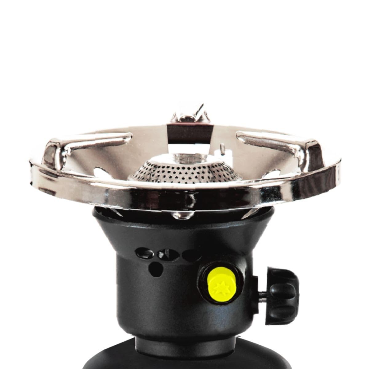 PROWELTEK - Fornello a gas piezo 1300W Scafo Acciaio Fornello a gas Campeggio per cartuccia gas 190g COOK60P