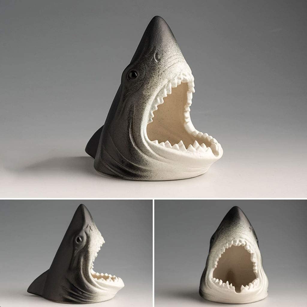 Posaceneretto in Ceramica, Ornamentale del Contenitore per rastrelliere per Cenere per Auto per Ufficio, Regalo per Il Fidanzato Padre,B