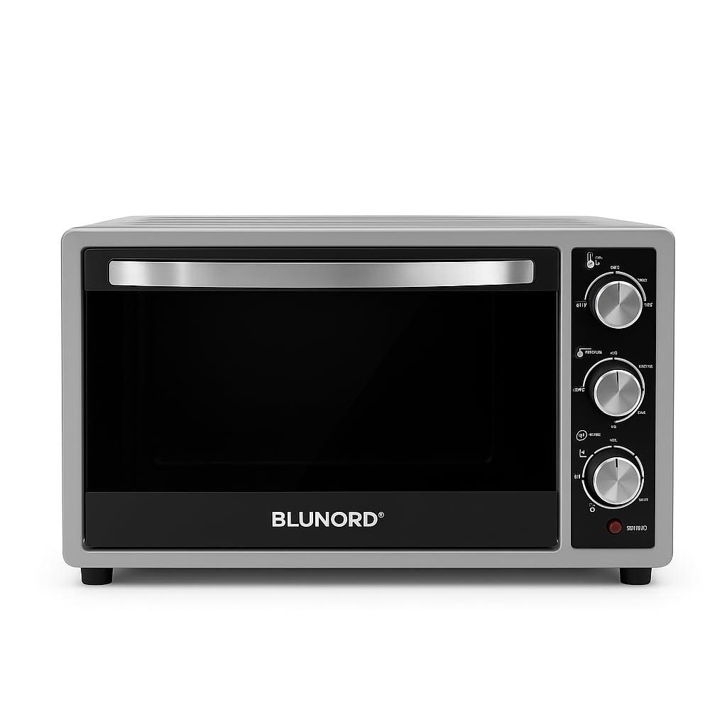 Forno Elettrico Ventilato 32 Litri 6 Funzioni Cottura 90-230°C Doppio Vetro Timer 60 Min