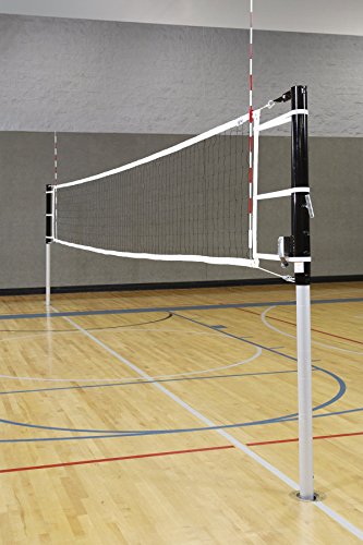 First Team Stellar Express-SBS Aluminum Recreational Aluminum Volleyball System with Sockets44; Brick Red
