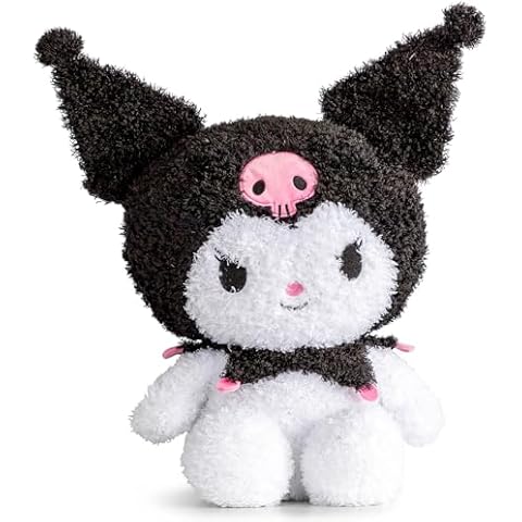 Jay Franco Hello Kitty Kuromi Fuzzy Plush Pillow Buddy - Super Soft Stuffed Pillow - 16 inches Cover