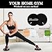 ZILLEEN Exercise Sliders for Working Out Black Fitness Discs for Pilates Women Men, 2 Pack