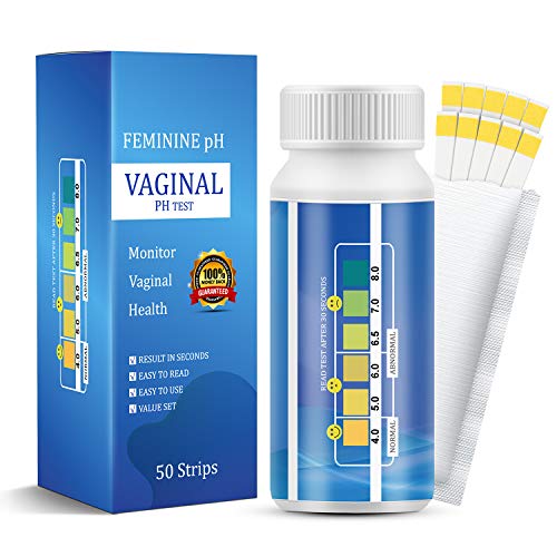 50 Strips-Vaginal pH Test Strips, Monitor pH Balance Vaginal Health, Feminine pH Test, Accurate Acidity & Alkalinity Balance, Test Before Yeast Infection Treatment or BV Treatment