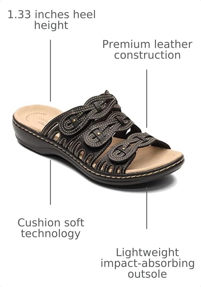 Image of Clarks Women's Leisa Faye Flat Sandal