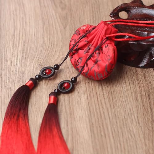 Bolsas aromáticas de estilo antiguo con borlas y flores miniatura 3
