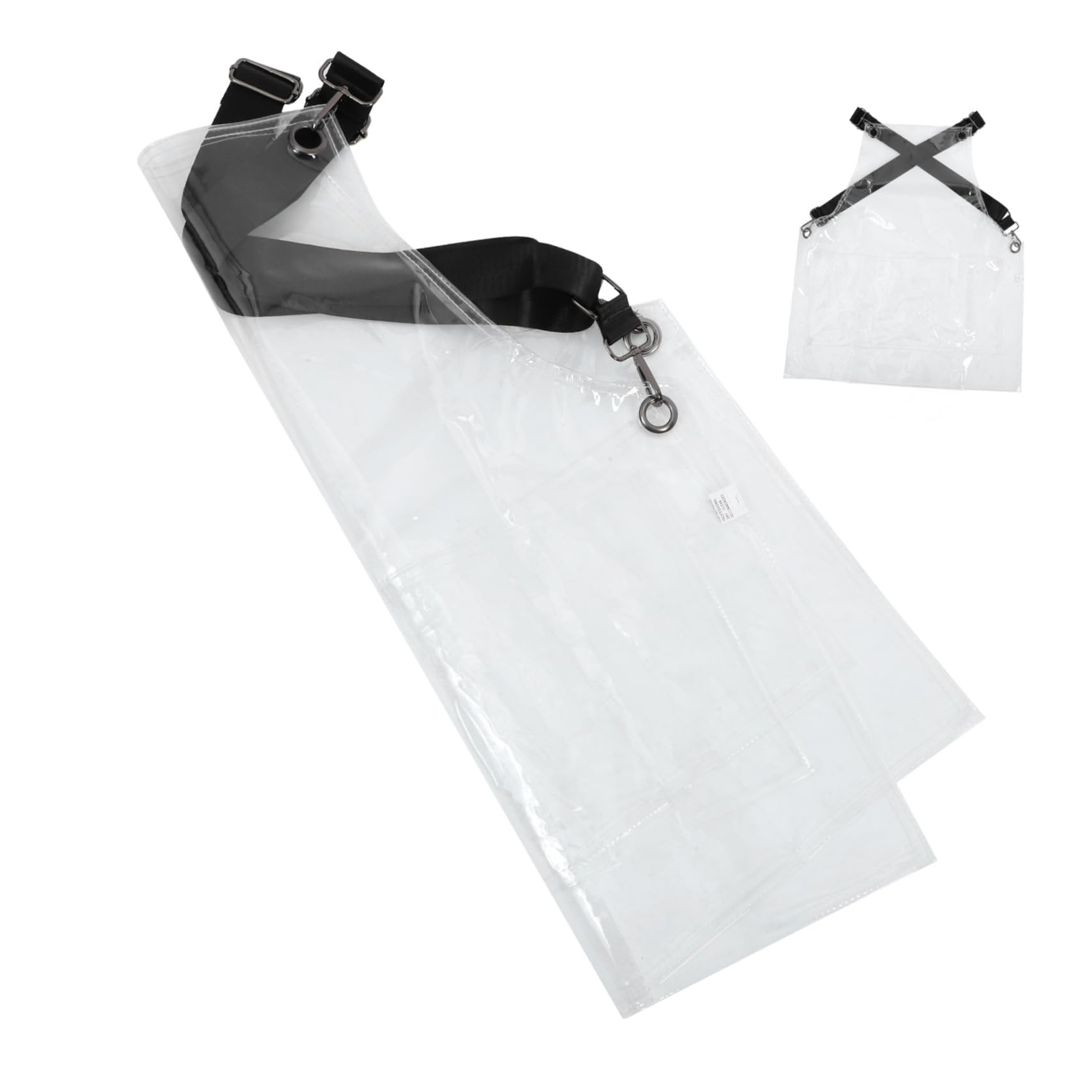 Delantal de Tpu Transparente, Resistente al Aceite y Ligero, Ajuste Regulable y Protección Completa para Peluquería, Cocina y Tiendas de Ñiño