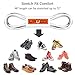 UpUGo Elastic Shoe Laces, 3 Pairs No Tie Shoe Laces Tieless for Kids, Adults, Elderly, One Size Fit All