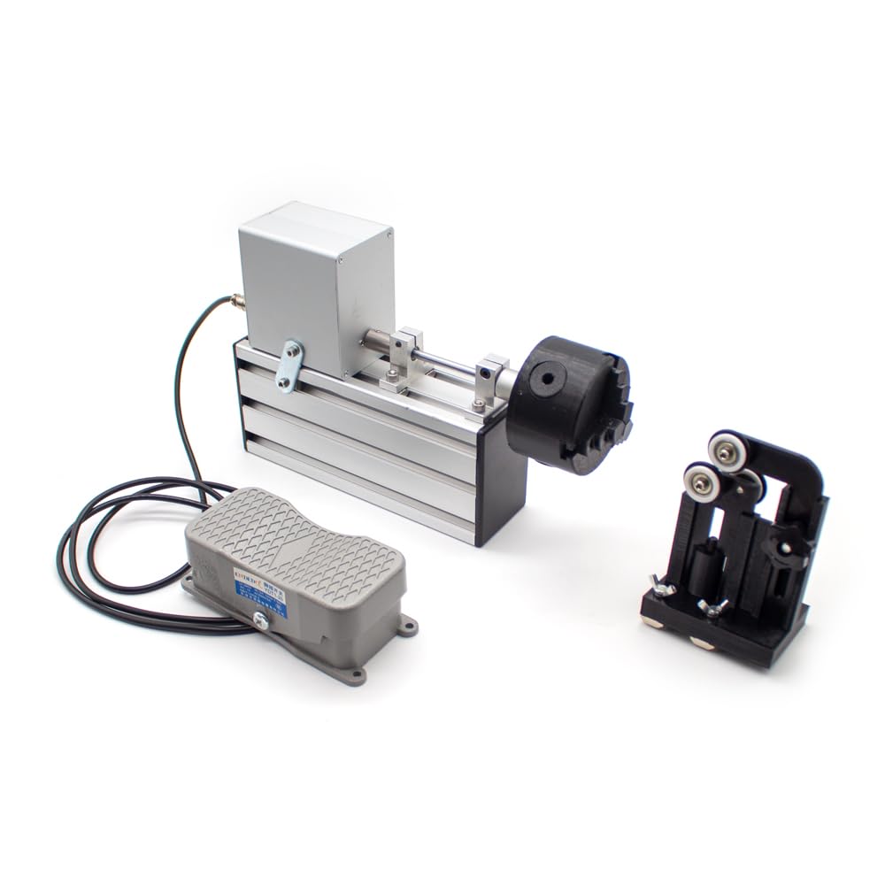 Portable Fishing Rod Winding Machine Epoxy Resin Rotating Gluing Tool Fishing Rod Building Elctric-Drive Machine with Foot Switch