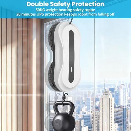 Robot Window Cleaner,Dual Water Spray,5600Pa Window Cleaning Robot - Image 3
